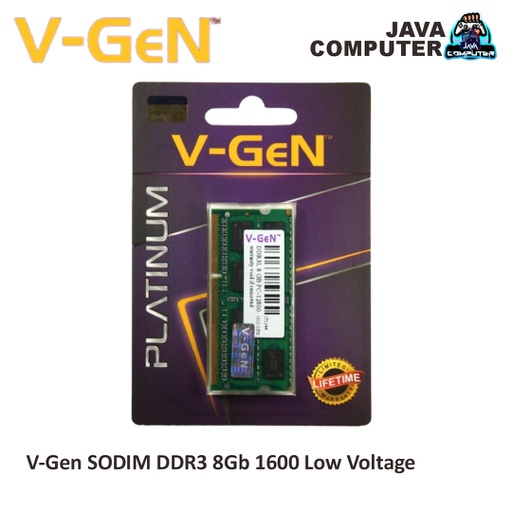 [SODIM-0003] V-Gen SODIM DDR3 8 Gb PC 12800 Low Voltage