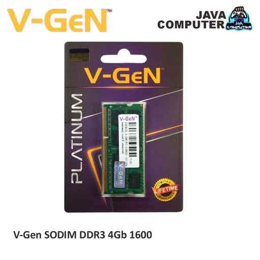 [SODIM-0005] V-Gen SODIM DDR3 4 Gb PC 12800