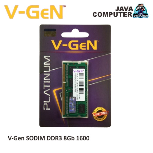 [SODIM-0011] V-Gen SODIM DDR3 8 Gb PC 12800