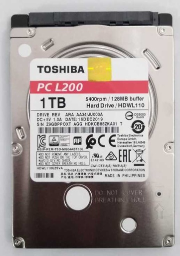 [HD-0029] Toshiba HD 2.5&quot; 1T