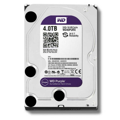 [HD-0030] WD HD Purple 3.5" 4T CCTV