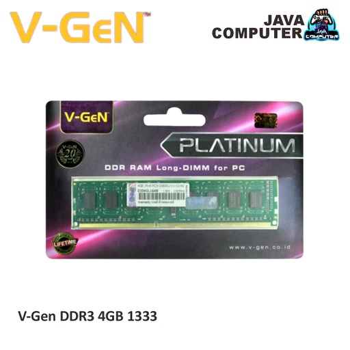 [RAM-0040] V-Gen DDR3 4GB 1333