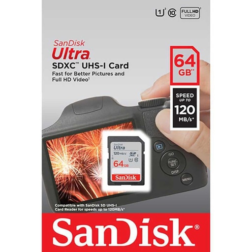 [MC-0020] Sandisk Ultra SDXC 64GB 120Mb/s