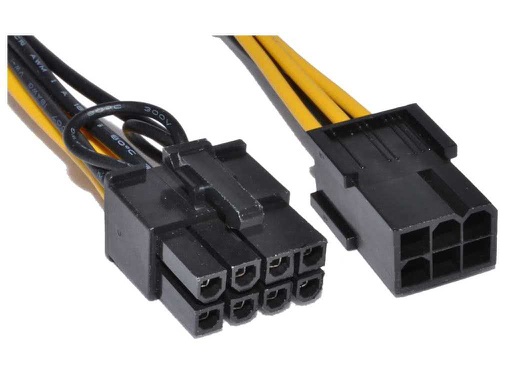 [CBL-0147] Cable Power VGA 6 PIN TO 8 PIN PCI-E