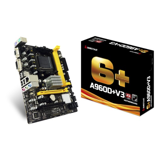 [MOBO-0059] Biostar Motherboard A960D+V3 Socket AM3+ M-ATX