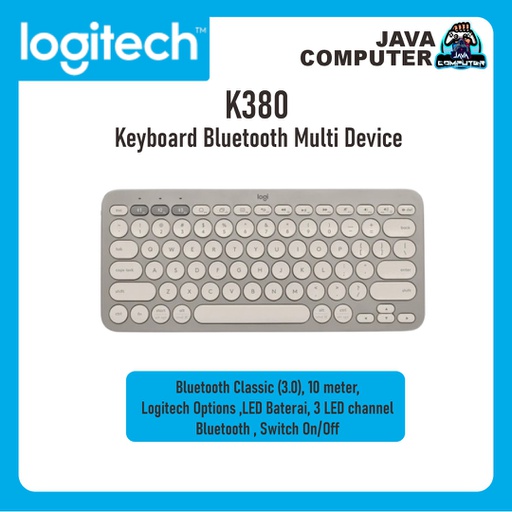 [KEYMO-0079] Logitech Keyboard Bluetooth Multi Device K380