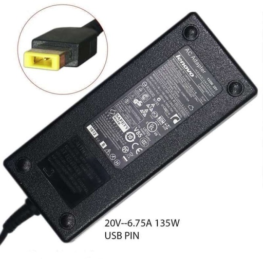 [LADAP-0152] Adaptor Lenovo 20V 6.75A USB LOGO