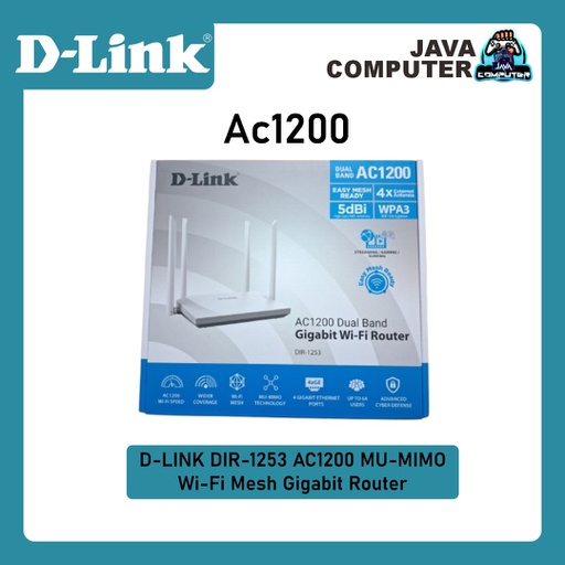 [NET-0203] D-LINK DIR-1253 AC1200 MU-MIMO Wi-Fi Mesh Gigabit Router