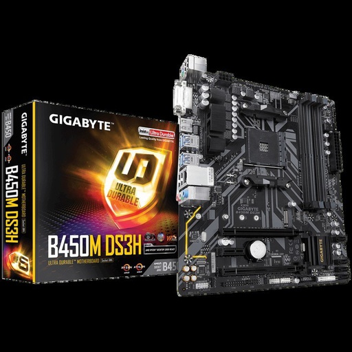 [MOBO-0068] Gigabyte Motherboard B450M DS3H AM4 M-ATX