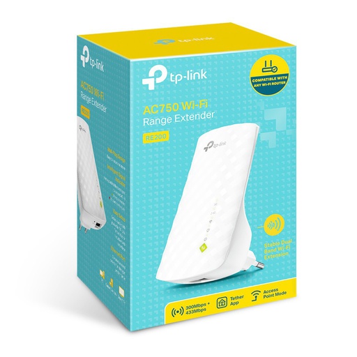 [NET-0204] TP-LINK RE200 AC750 Wi-Fi Range Extender