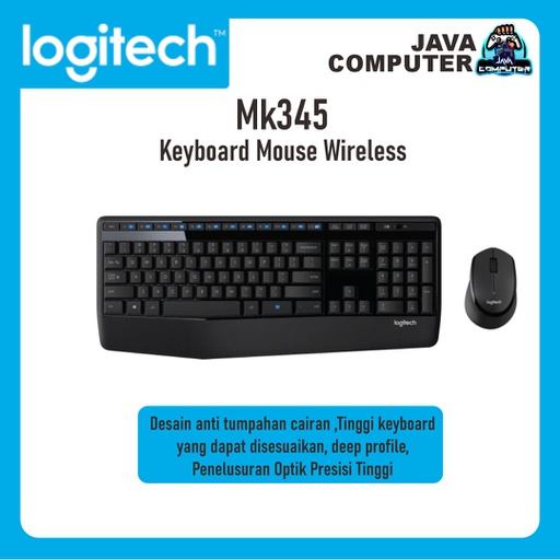 [KEYMO-0085] Logitech Keyboard Mouse Wireless MK345