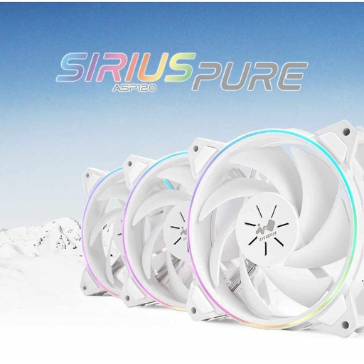 [FAN-0038] Inwin Sirius Pure ASP120 ARGB Fan Triple Pack White