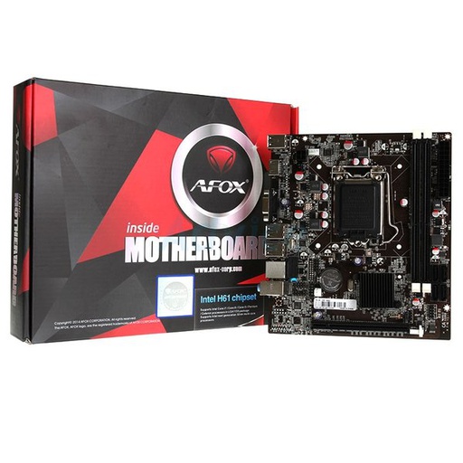 [MOBO-0073] Afox Motherboard H61-MA5 LGA 1155 M-ATX