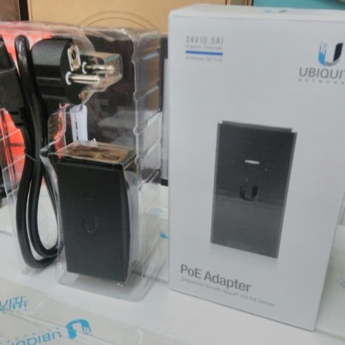 [NET-0212] UBIQUITI Adaptor POE 24V 0.5A Gigabit, POE-24-12W-G (GP-A240-050G)