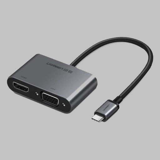 [CBL-0181] UGREEN Type C to HDMI + VGA Adapt - GR