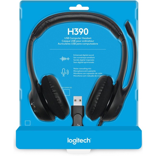 [HSET-0022] Logitech Headset USB Stereo H390