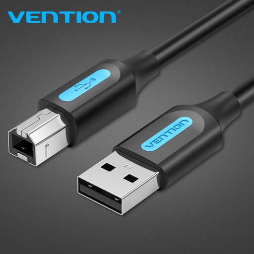 [CBL-0215] Vention Kabel Data USB Printer 2.0 Type A Male to B Male DAC - 1M (COQBF)