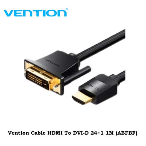 [CBL-0219] Vention Cable HDMI To DVI-D 24+1 1M (ABFBF)