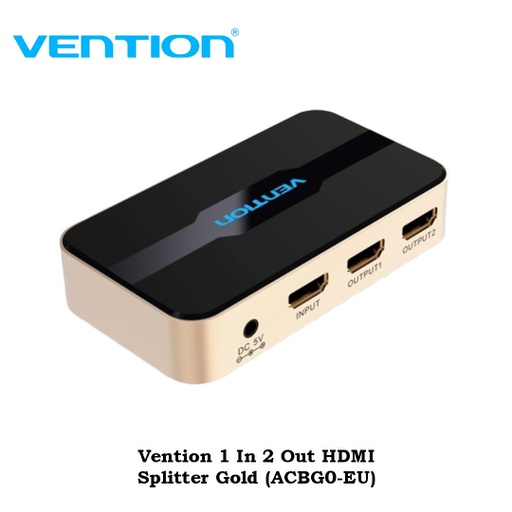 [ACC-0241] Vention 1 In 2 Out HDMI Splitter Gold (ACBG0-EU)