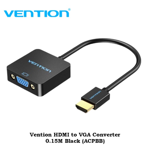 [ACC-0243] Vention HDMI to VGA Converter 0.15M Black (ACPBB)
