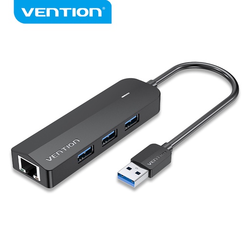 [ACC-0254] Vention USB Hub 3.0 with Gigabit Ethernet Adapter (CHNBB)