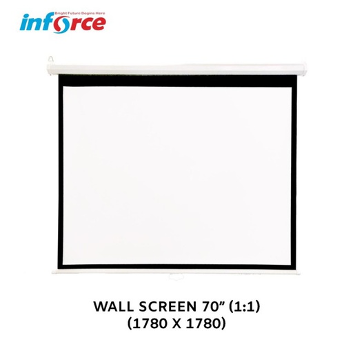 [PROYEKTOR-0065] Inforce Layar Proyektor 70&quot; Wall 1:1 (1780x1780)