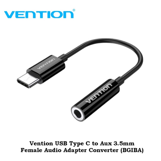 [ACC-0272] Vention USB Type C to Aux 3.5mm Female Audio Adapter Converter (BGIBA)