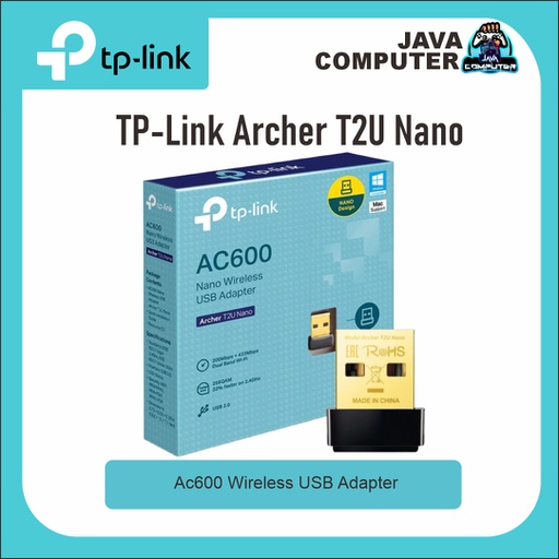 [NET-0223] TP-Link Archer T2U Nano AC600 Wireless USB Adapter