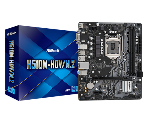 [MOBO-0086] Asrock Motherboard H510M-HDV/M.2 LGA 1200