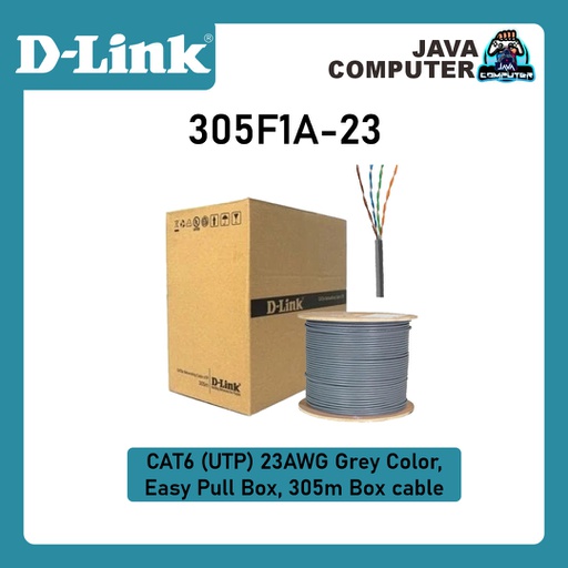[NET-0252] D-Link Kabel Cat 6 UTP NCB-C6UGRYR-305F1A-23