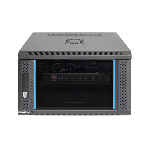 [SERVER-0006] Indorack Rack Server 6U WIR4506S 450MMx600MM Wallmount Rack Single Glass Door