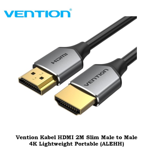 [CBL-0277] Vention Kabel HDMI 2M Slim Male to Male 4K Lightweight Portable (ALEHH)