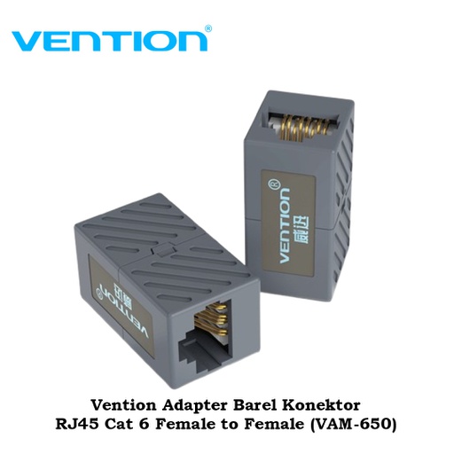 [ACC-0298] Vention Adapter Barel Konektor RJ45 Cat 6 Female to Female (VAM-650)