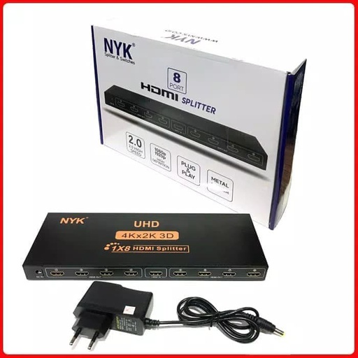 [ACC-0303] NYK HDMI Splitter 8P