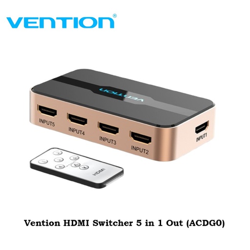 [ACC-0307] Vention HDMI Switcher 5 in 1 Out (ACDG0)