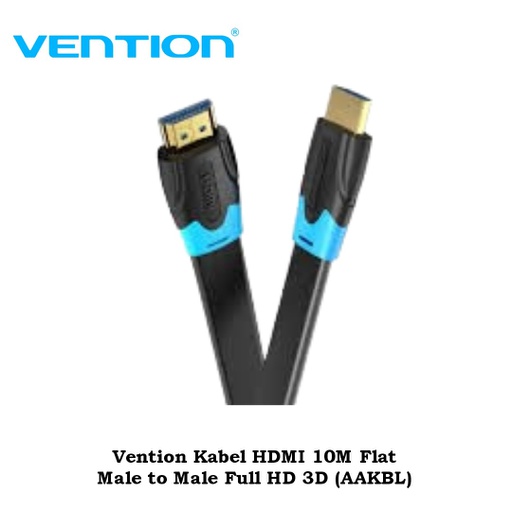 [CBL-0250] Vention Kabel HDMI 10M Flat Male to Male Full HD 3D (AAKBL)