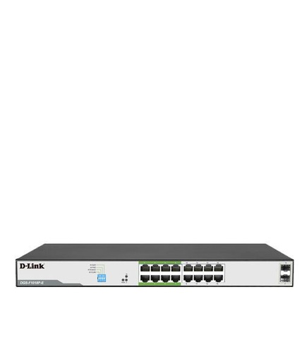 [NET-0267] D-Link DGS-F1018P-E 16 port Gigabit PoE Switch