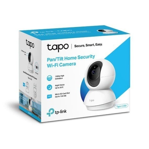 [CCTV-0071] TP-Link TAPO C200 Home Security Wi-Fi Pan N Tilt Camera 1080P