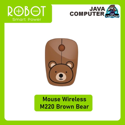 [KEYMO-0104] Robot Mouse Wireless M220 Brown Bear