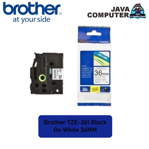 [CART-0147] Brother TZE-261 Black On White 36MM