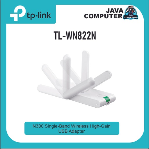 [NET-0278] TP-Link TL-WN822N USB Adapter 300Mbps High Gain wireless