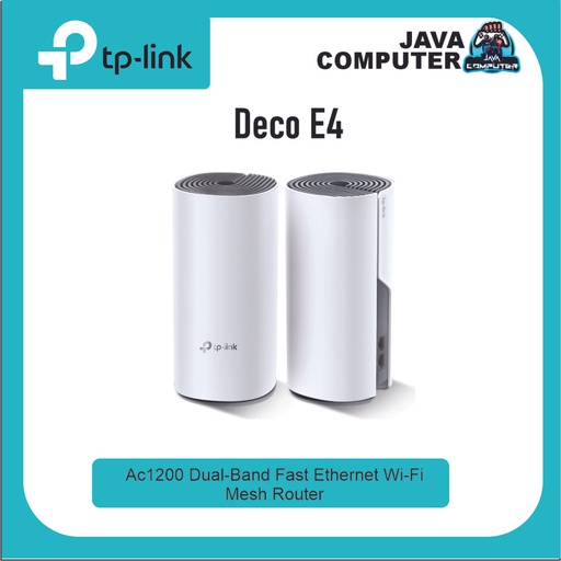 [NET-0301] TP-Link Deco E4 AC1200 Whole Home Mesh Wi-Fi System (1-Pack)