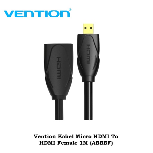 [CBL-0281] Vention Kabel HDMI Micro To HDMI Female 1M (ABBBF)