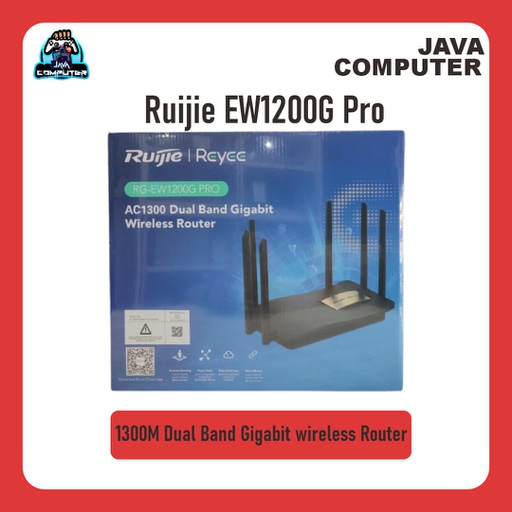[NET-0302] Ruijie RG-EW1200G Pro 1300M Dual Band Gigabit wireless Router