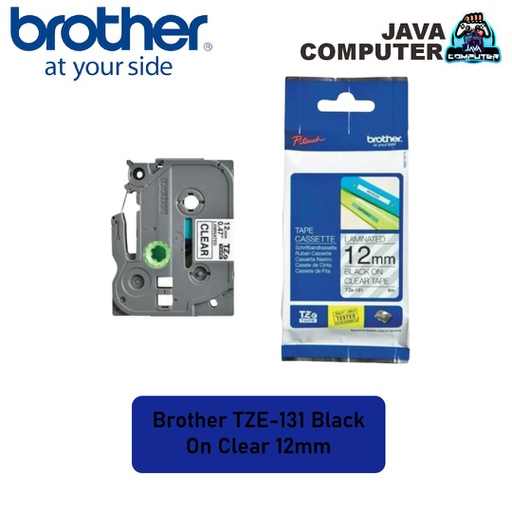 [CART-0152] Brother TZE-131 Black On Clear 12mm