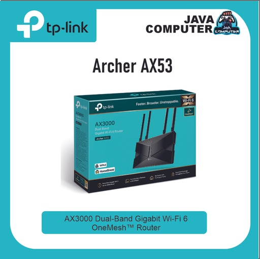 [NET-0306] TP-Link Archer AX53 AX3000 Dual Band Gigabit Wi-Fi 6 Router