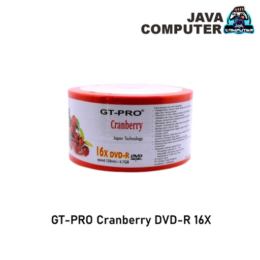 [ACC-0347] GT-PRO Cranberry DVD-R 16X