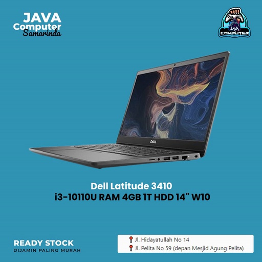 [LAPTOP-0547] Dell Latitude 3410 i3-10110U/4GB/1T HDD/14&quot;/W10 (BAG)