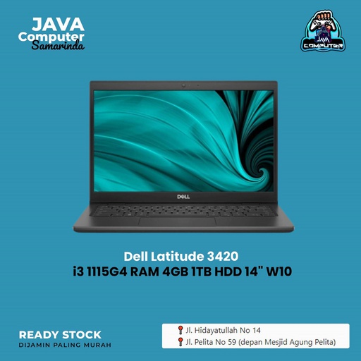 [LAPTOP-0548] Dell Latitude 3420 i3 1115G4/4GB/1TB HDD/14"/W10 (BAG)