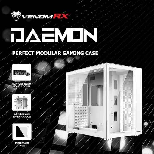 [CASE-0079] VenomRX Daemon Continental S5 Casing White ATX